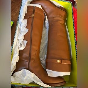Tan Tory Burch Sierra Boots size 10.5 never worn